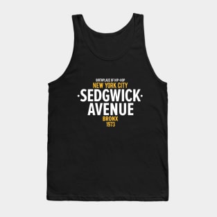 New York Bronx - Sedgwick Bronx Schriftzug - Bronx Hip Hop - Sedgwick Avenue NY Tank Top